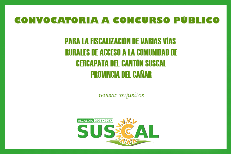 CONVOCATORIA CONCURSO PUBLICO